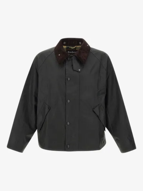 Barbour Transport Waxed corduroy-collar jacket