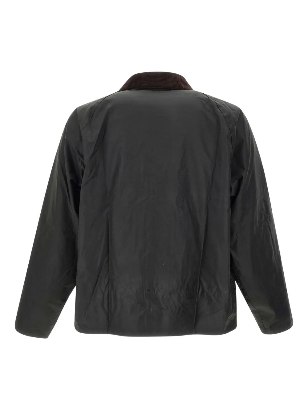 Barbour Transport Waxed corduroy-collar jacket Groen