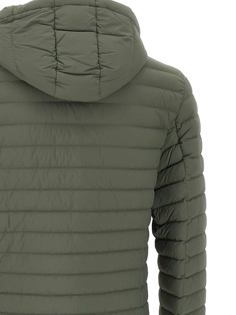 Colmar Hooded Horizontal-quilted Down Jacket In Green