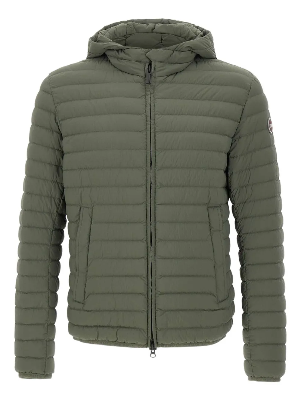 Colmar hooded horizontal-quilted down jacket - グリーン Colmar hooded horizontal-quilted down jacket - グリーン