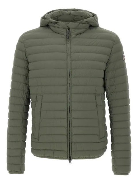 Colmar hooded horizontal-quilted down jacket