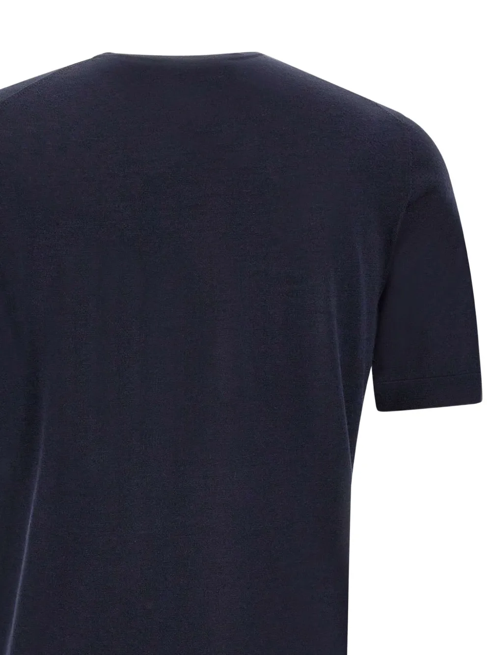 Filippo De Laurentiis ribbed-hem short-sleeve polo shirt Blauw