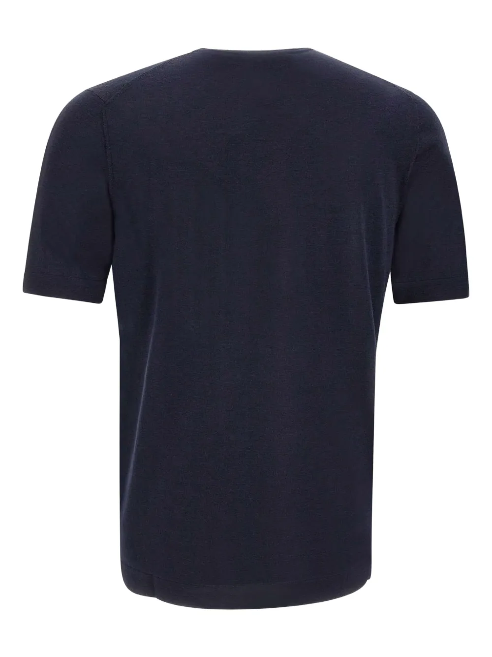 Filippo De Laurentiis ribbed-hem short-sleeve polo shirt - Blauw