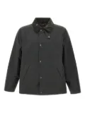 Barbour waxed cotton corduroy-collar jacket - Green