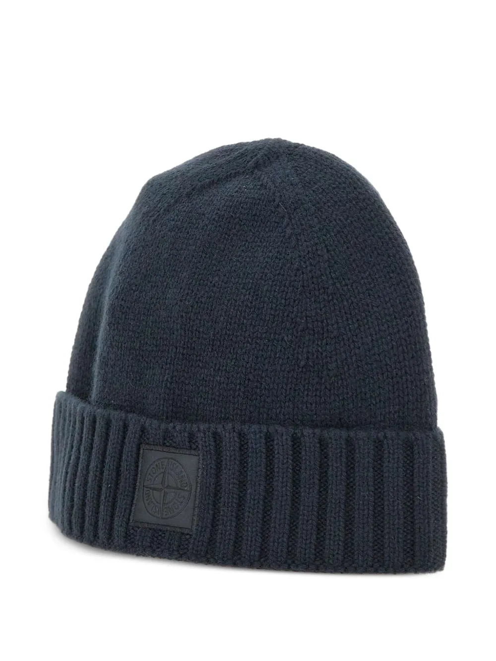 Stone Island compass-logo cuff beanie | Blue | Image 1