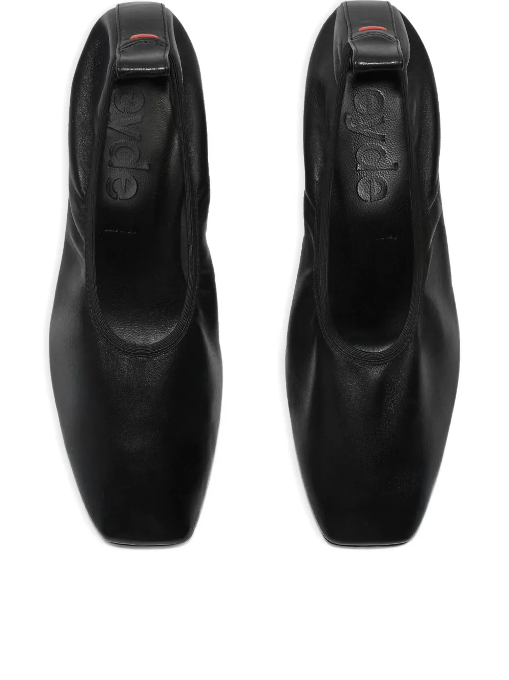 Aeyde 35mm Narissa ruched pumps Black