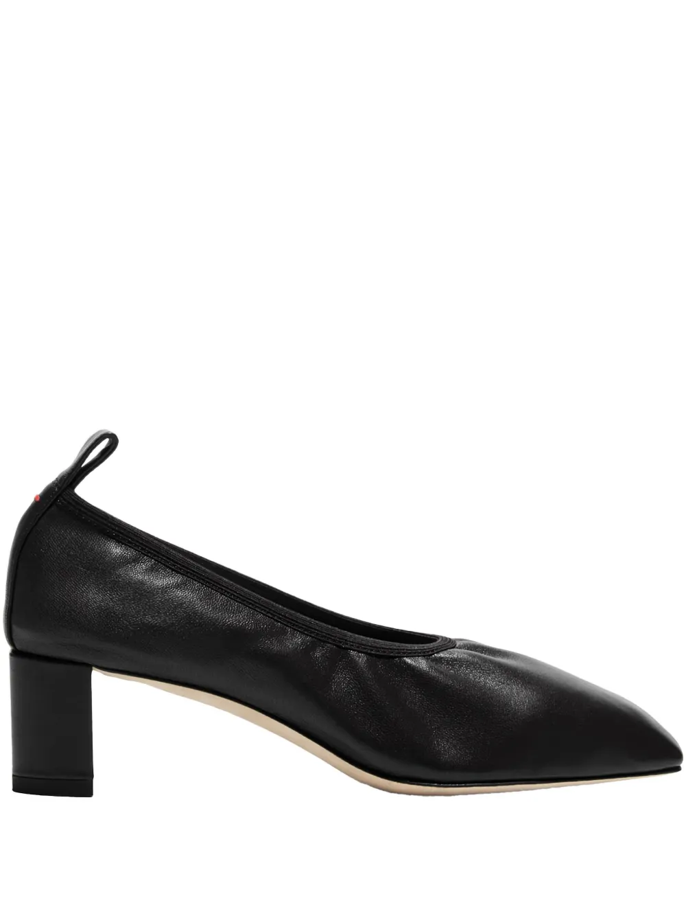 Aeyde 35mm Narissa Ruched Pumps In Black