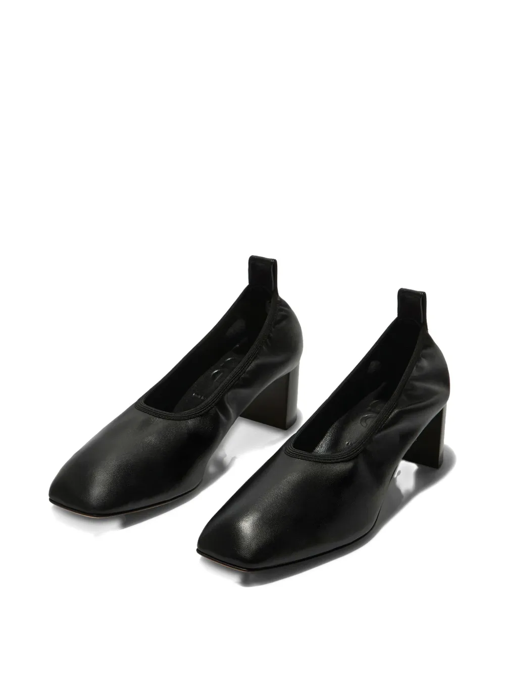 Aeyde 35mm Narissa Ruched Pumps In Black