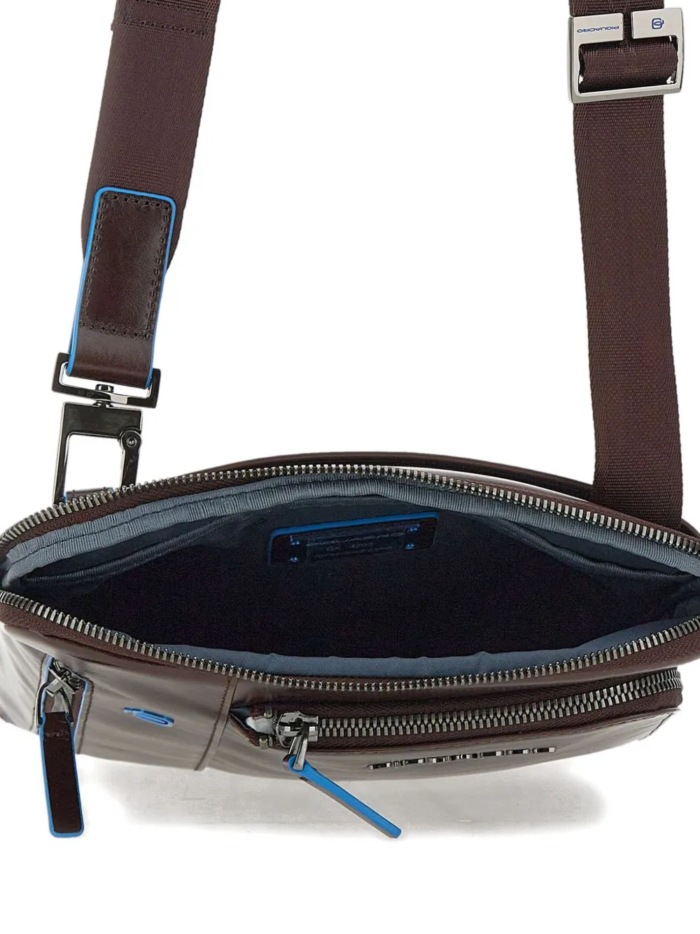 PIQUADRO zipped shoulder bag Bruin