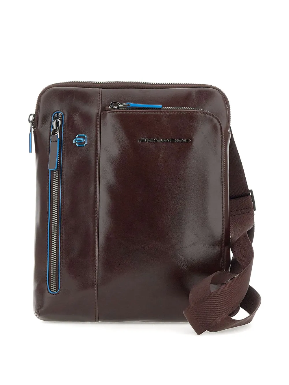 PIQUADRO zipped shoulder bag Bruin