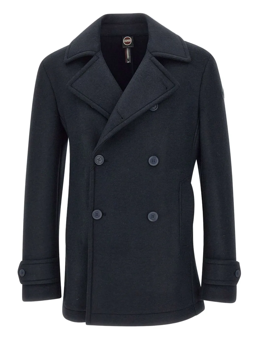 Colmar double-breasted peaked-lapel coat - ブルー Colmar double-breasted peaked-lapel coat - ブルー
