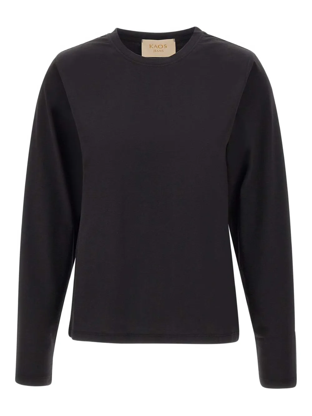 Kaos Crew-neck Long-sleeve Top In Black
