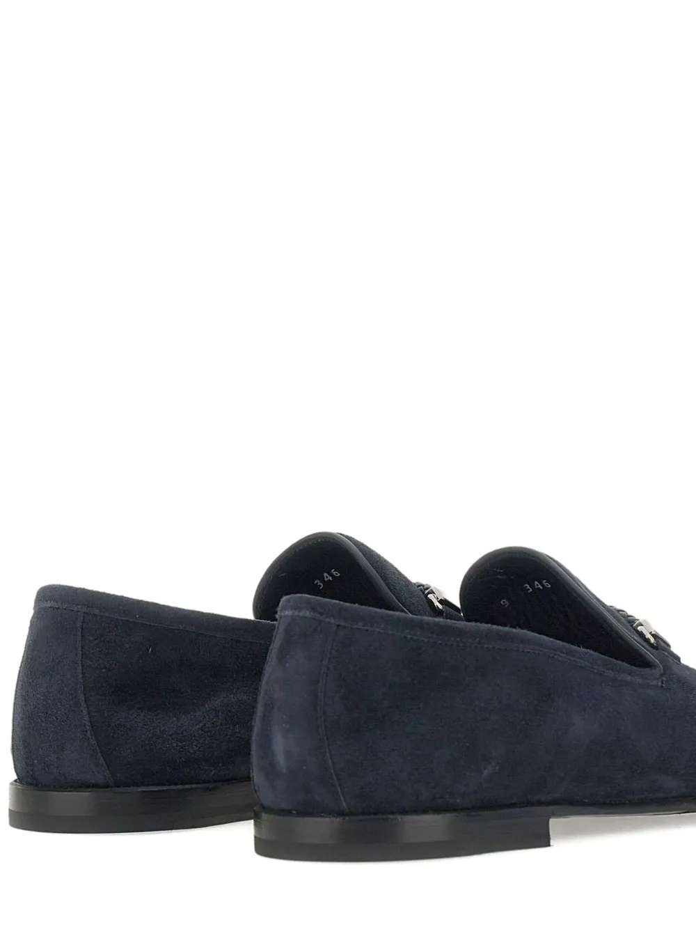 Neil Barrett suede braided loafers Blauw