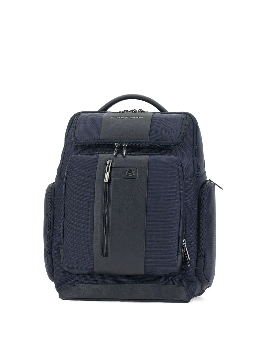 PIQUADRO leather-trimmed backpack | Blue | Image 1