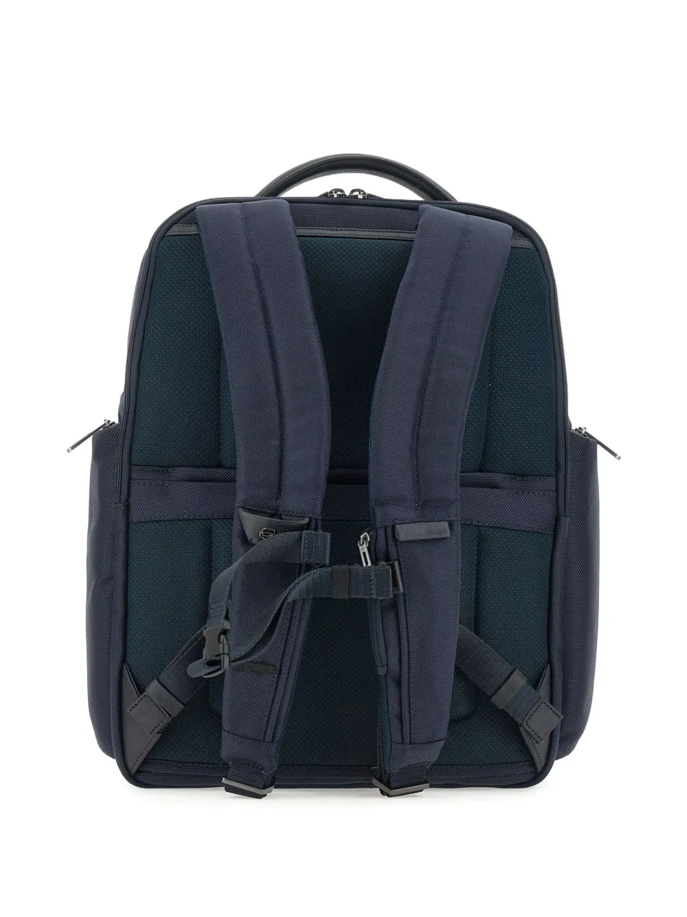 PIQUADRO leather-trimmed backpack Blauw