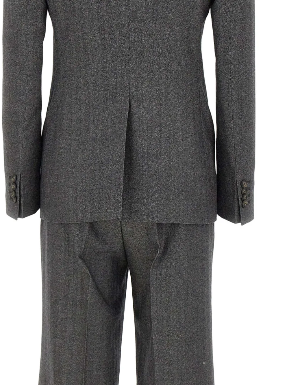 Tagliatore Herringbone Two-button Suit In Gray
