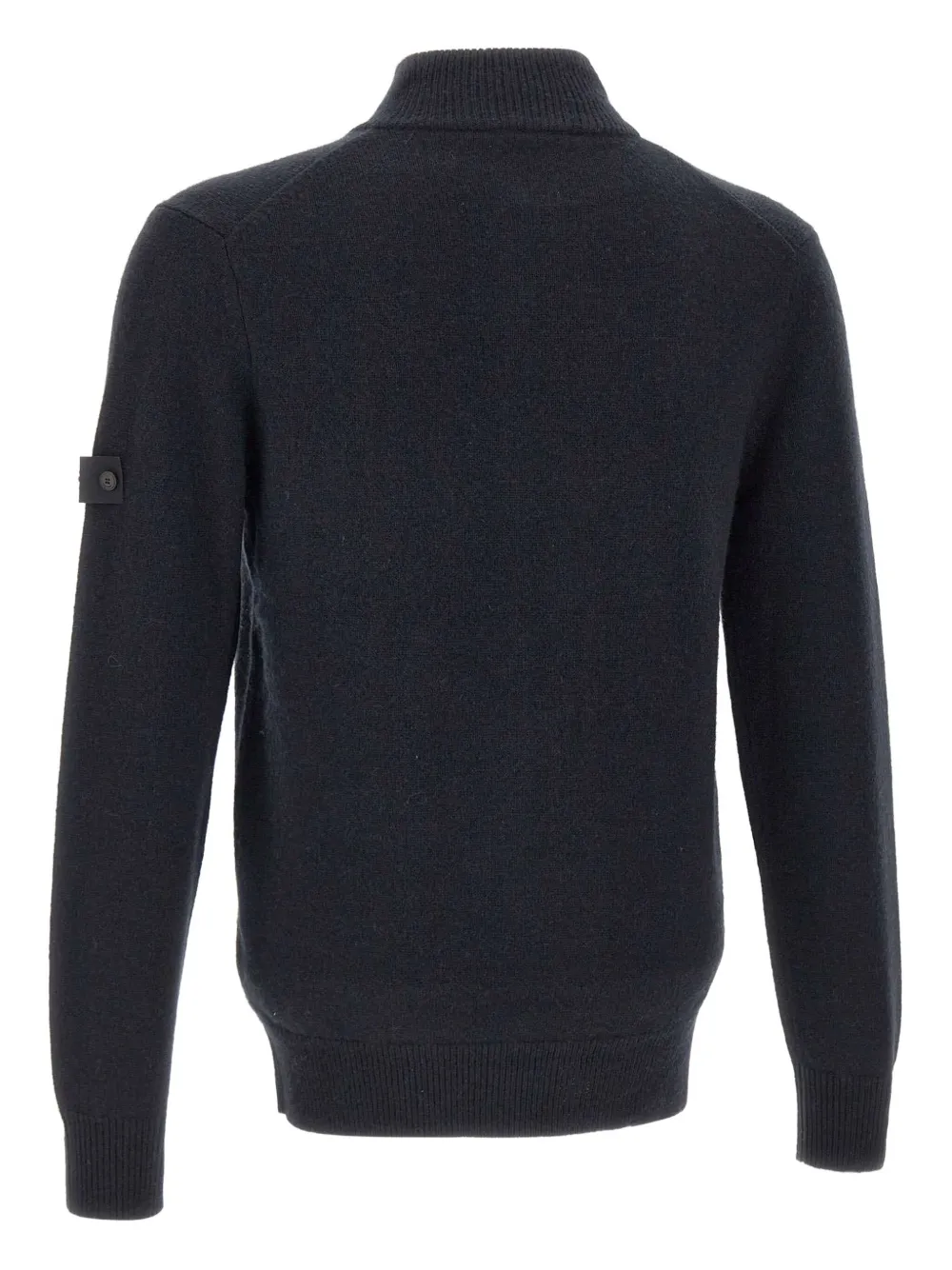 Peuterey half-zip ribbed sweater Blauw