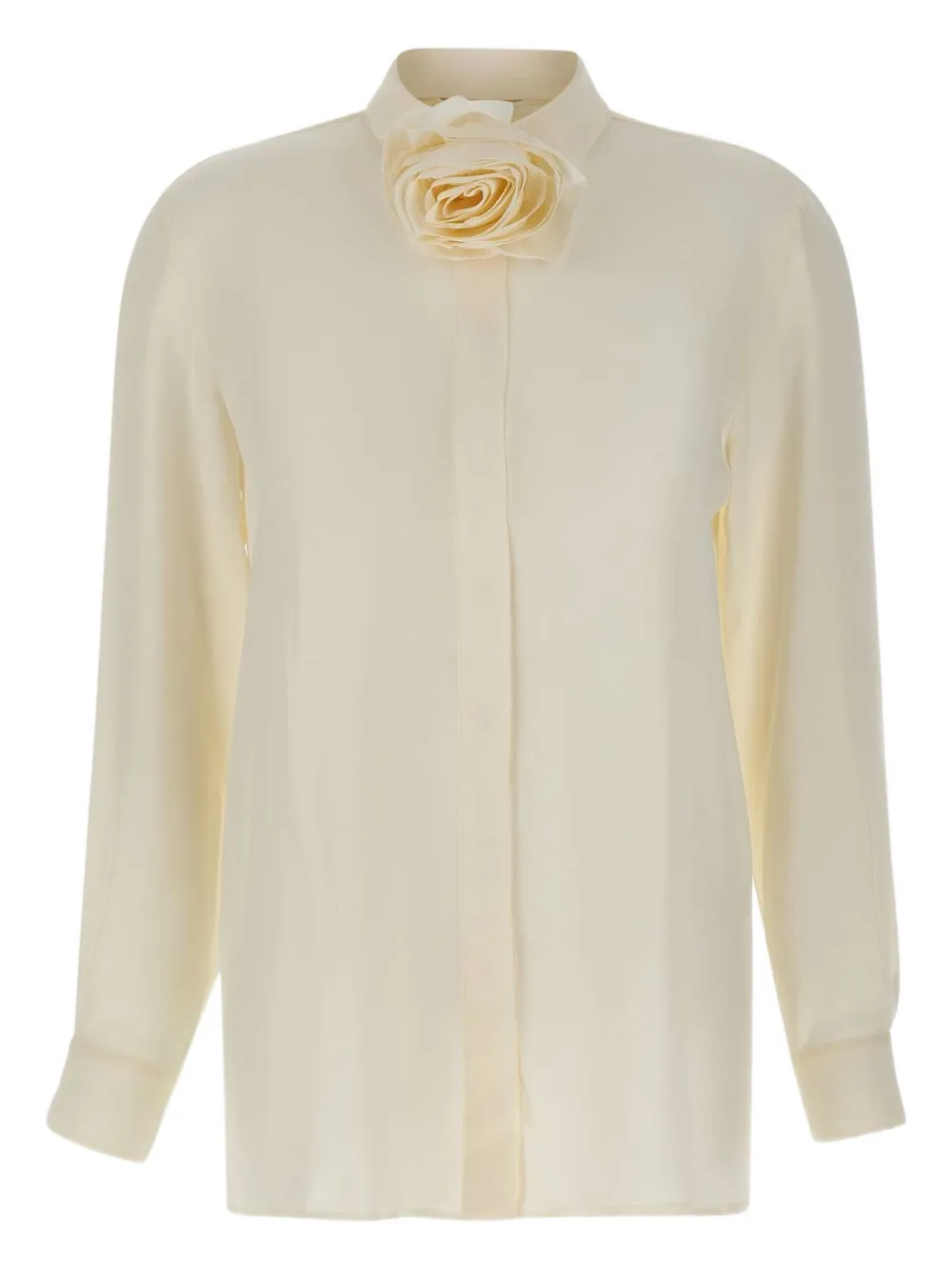 Marella rose-embellished shirt | Neutrals | Image 1