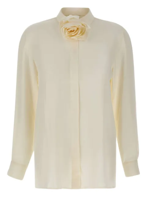 Marella rose-embellished shirt