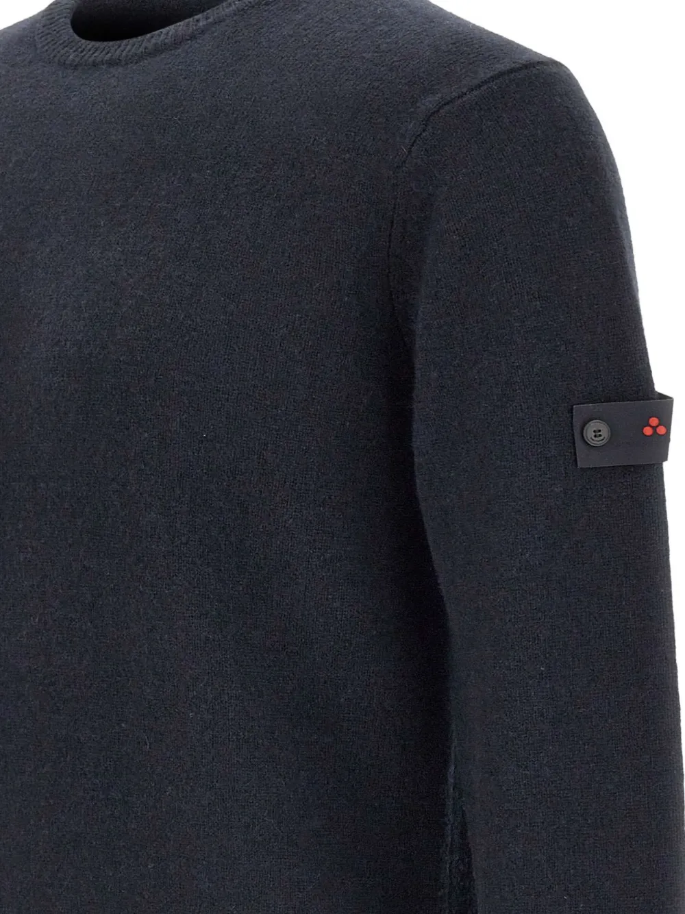 Peuterey logo-patch sweater Blauw