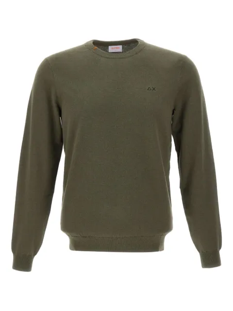Sun68 logo-embroidered sweater