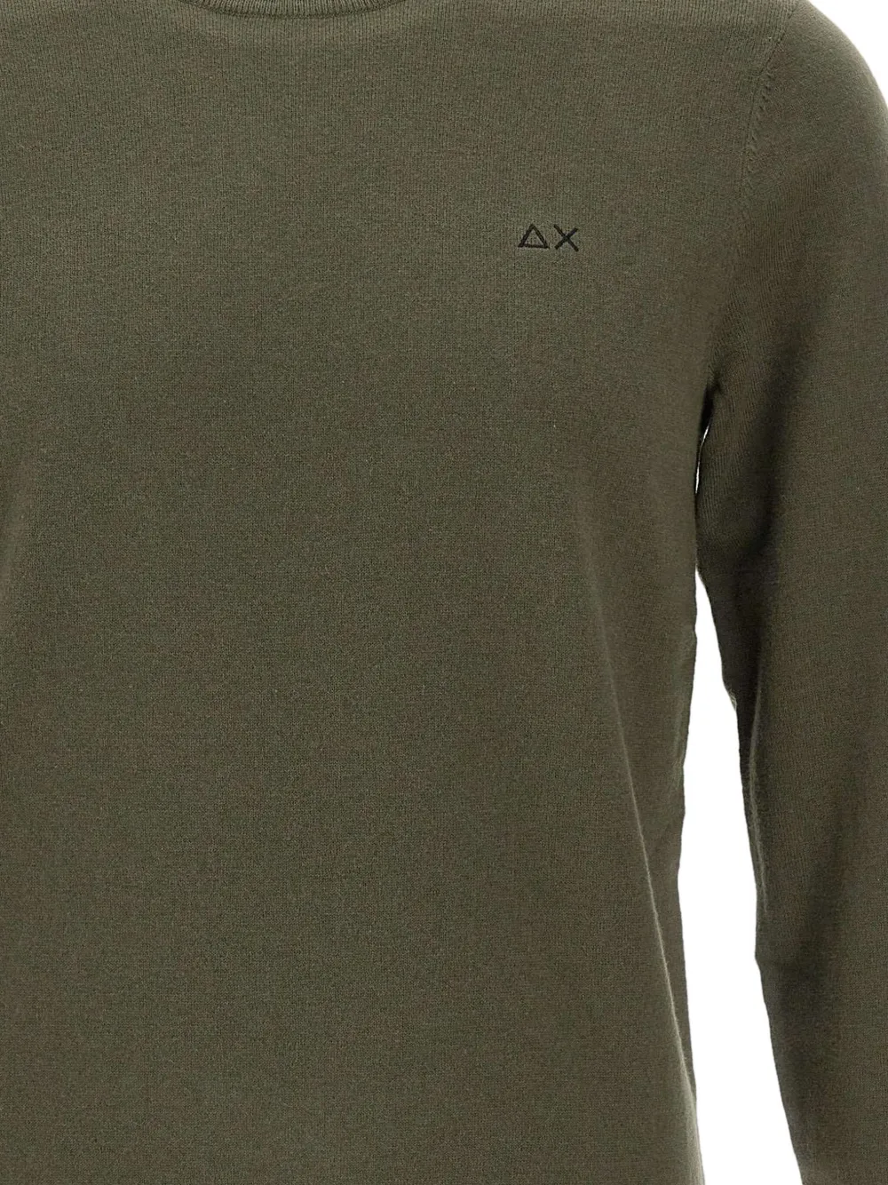 Sun 68 Logo-embroidered Sweater In Green