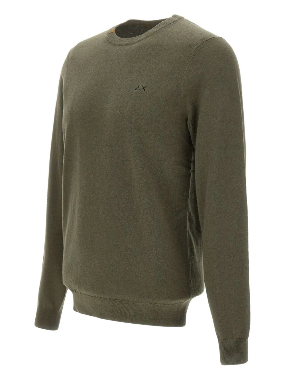 Sun 68 Logo-embroidered Sweater In Green