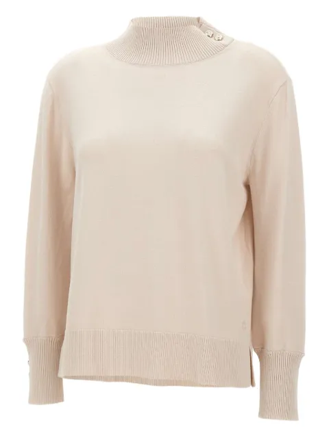 ELENA MIRO` button turtleneck sweater