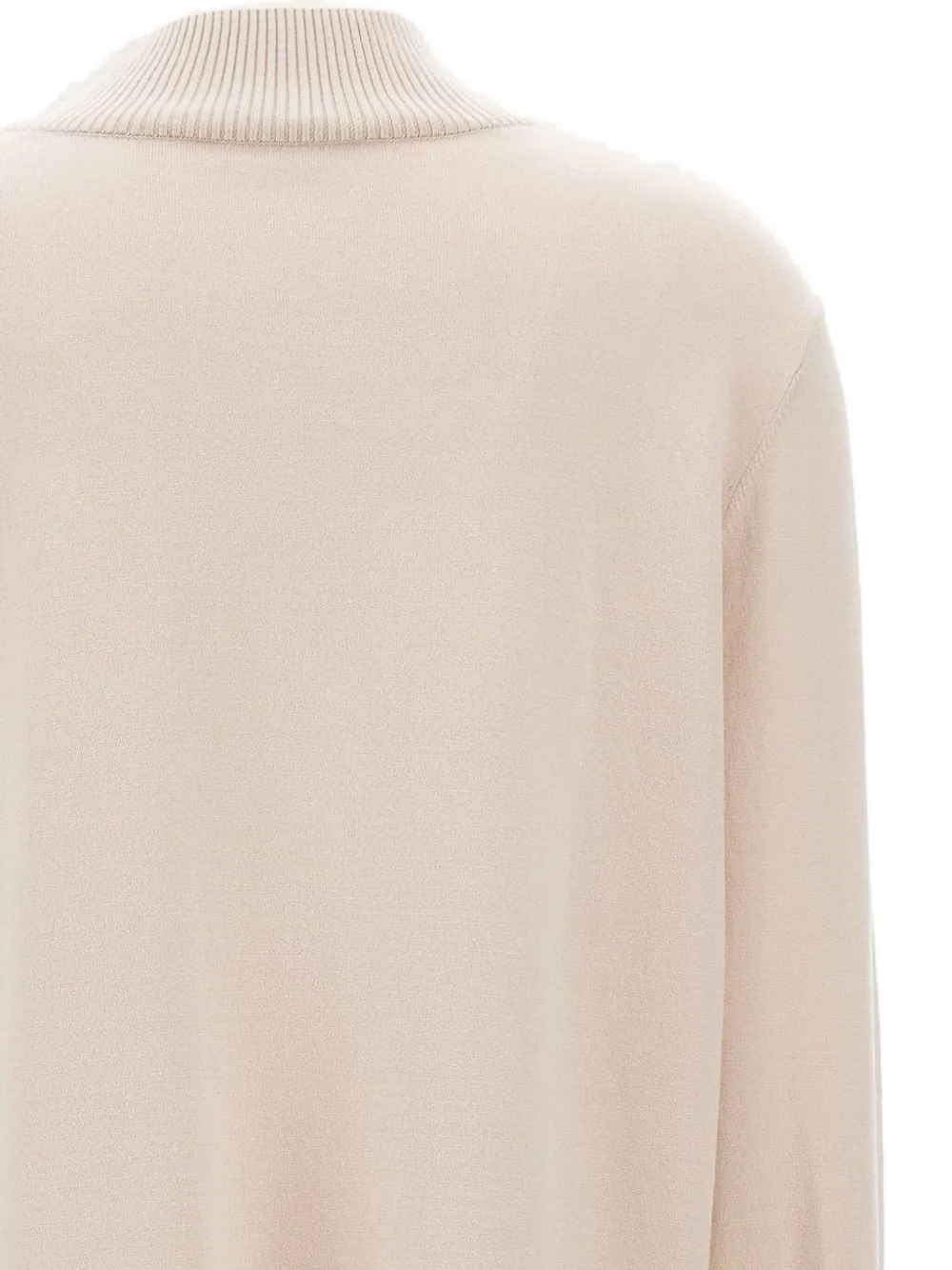 Elena Miro' Button Turtleneck Sweater In Neutral