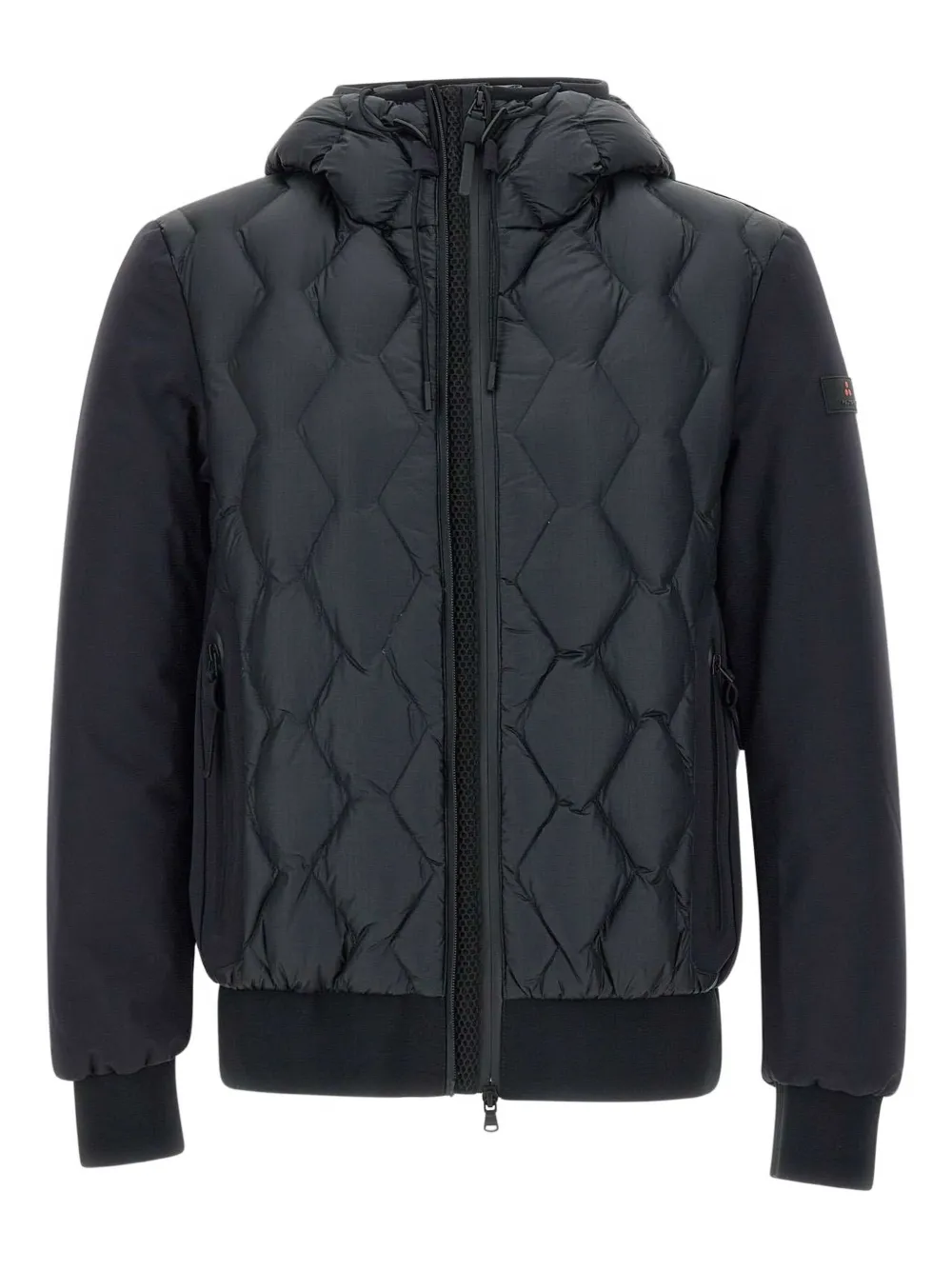 Peuterey quilted hooded jacket - ブルー Peuterey quilted hooded jacket - ブルー