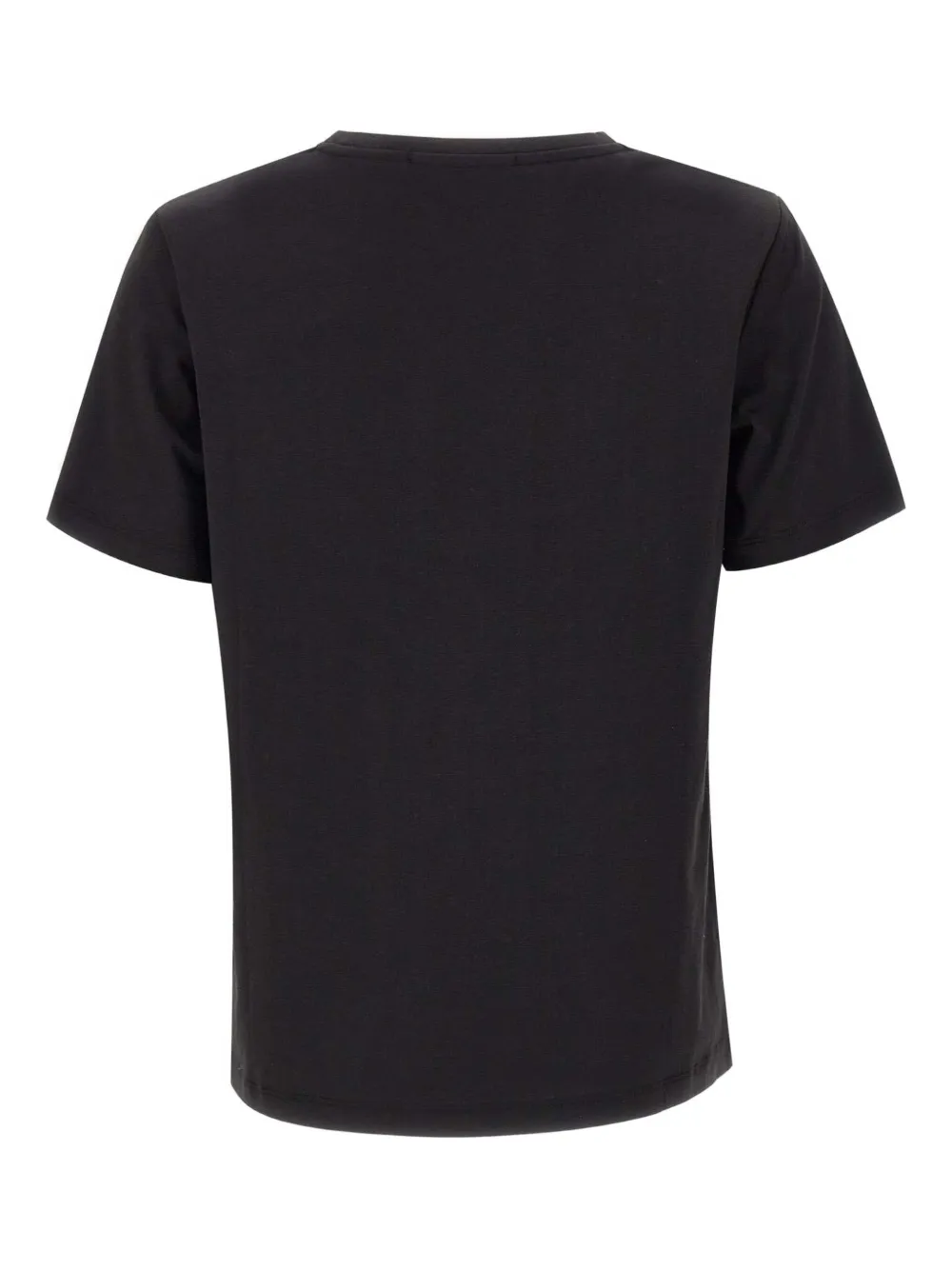kaos T-shirt met ronde hals verfraaid met pailletten Zwart