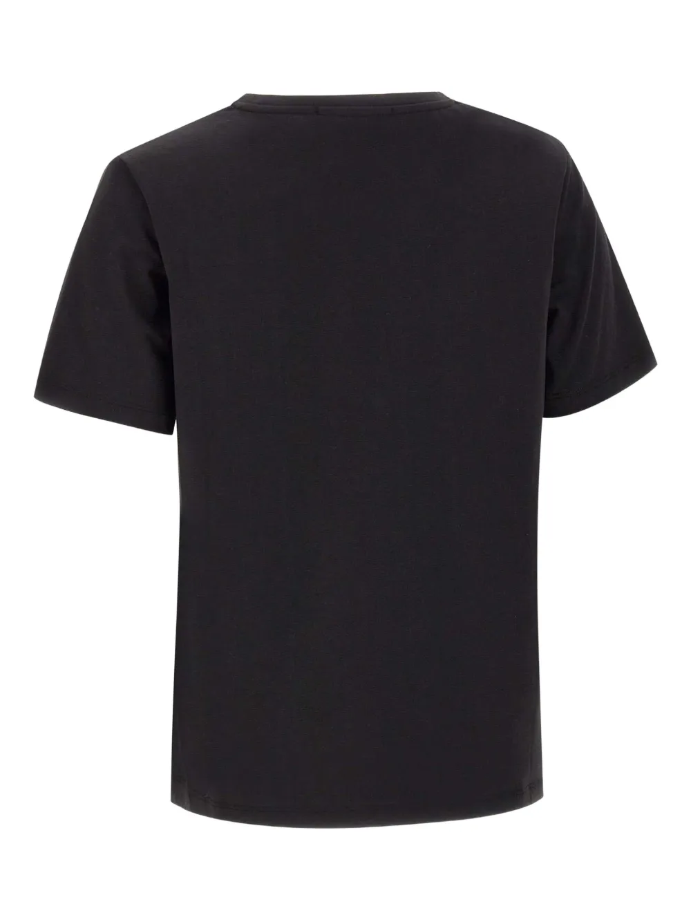 kaos T-shirt met ronde hals verfraaid met pailletten Zwart