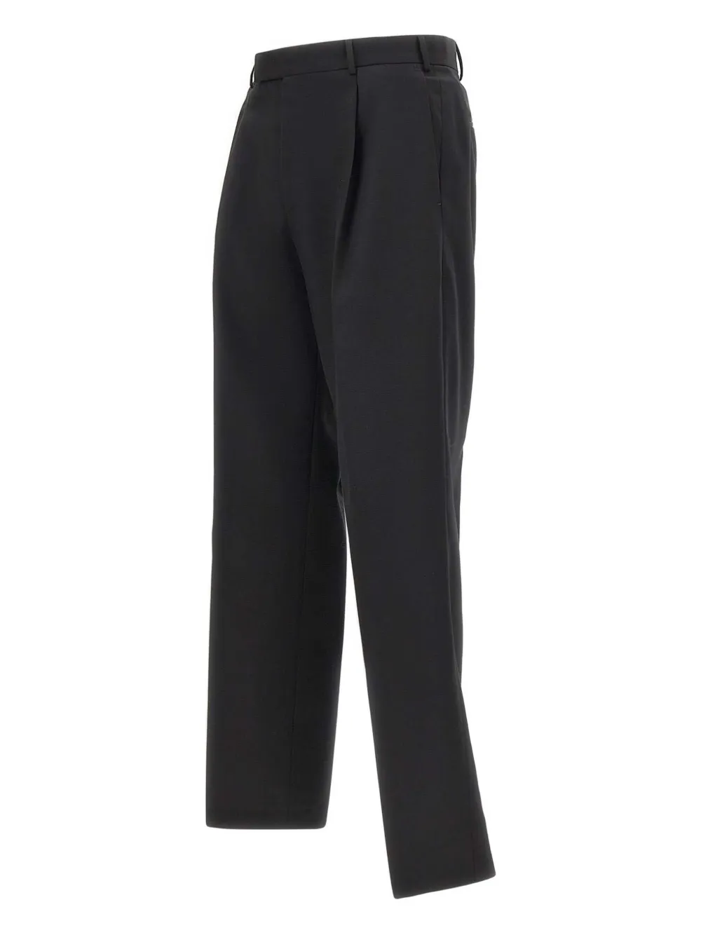 PT Torino single pleat wool trousers Zwart