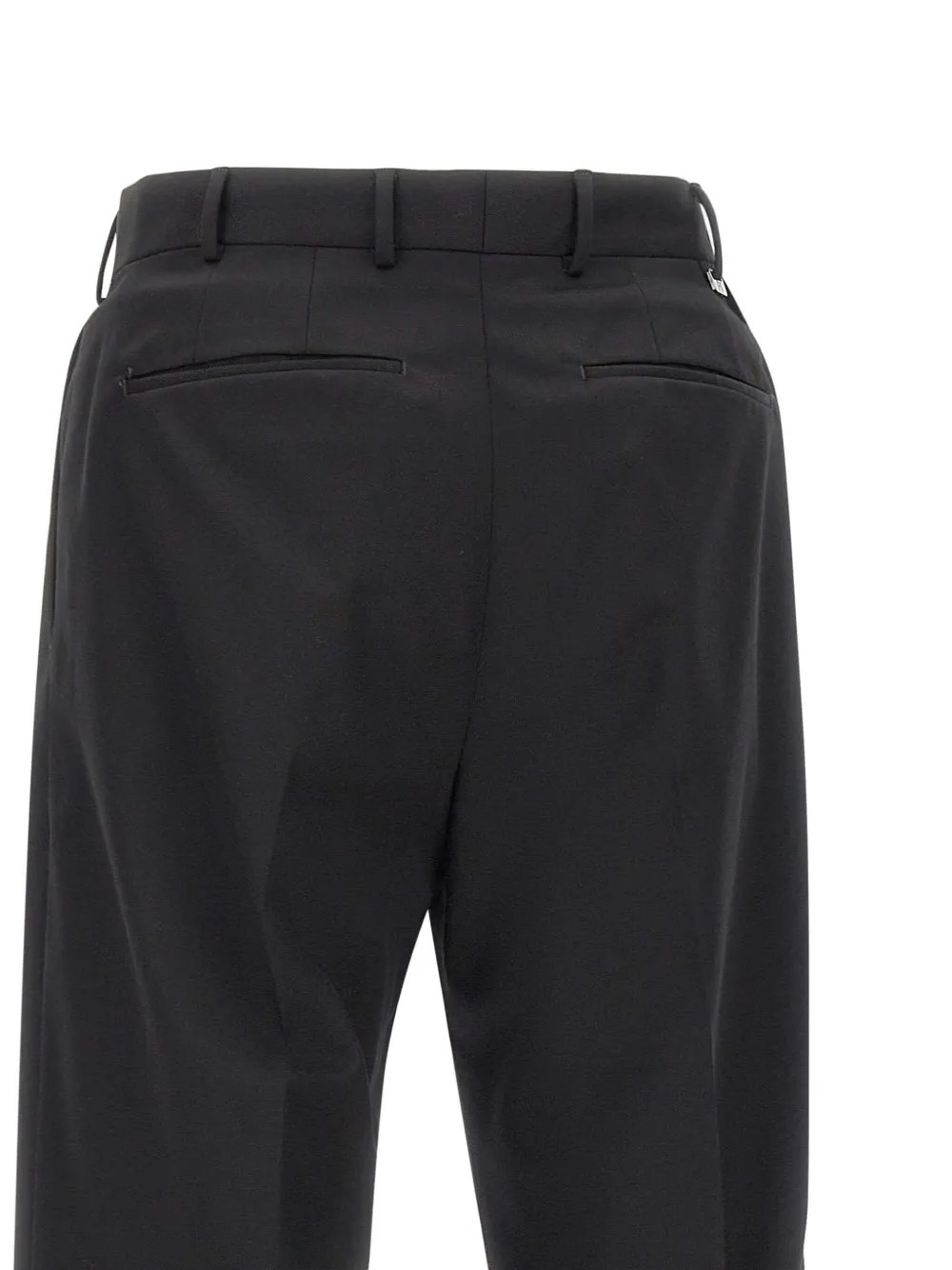 PT Torino single pleat wool trousers Zwart