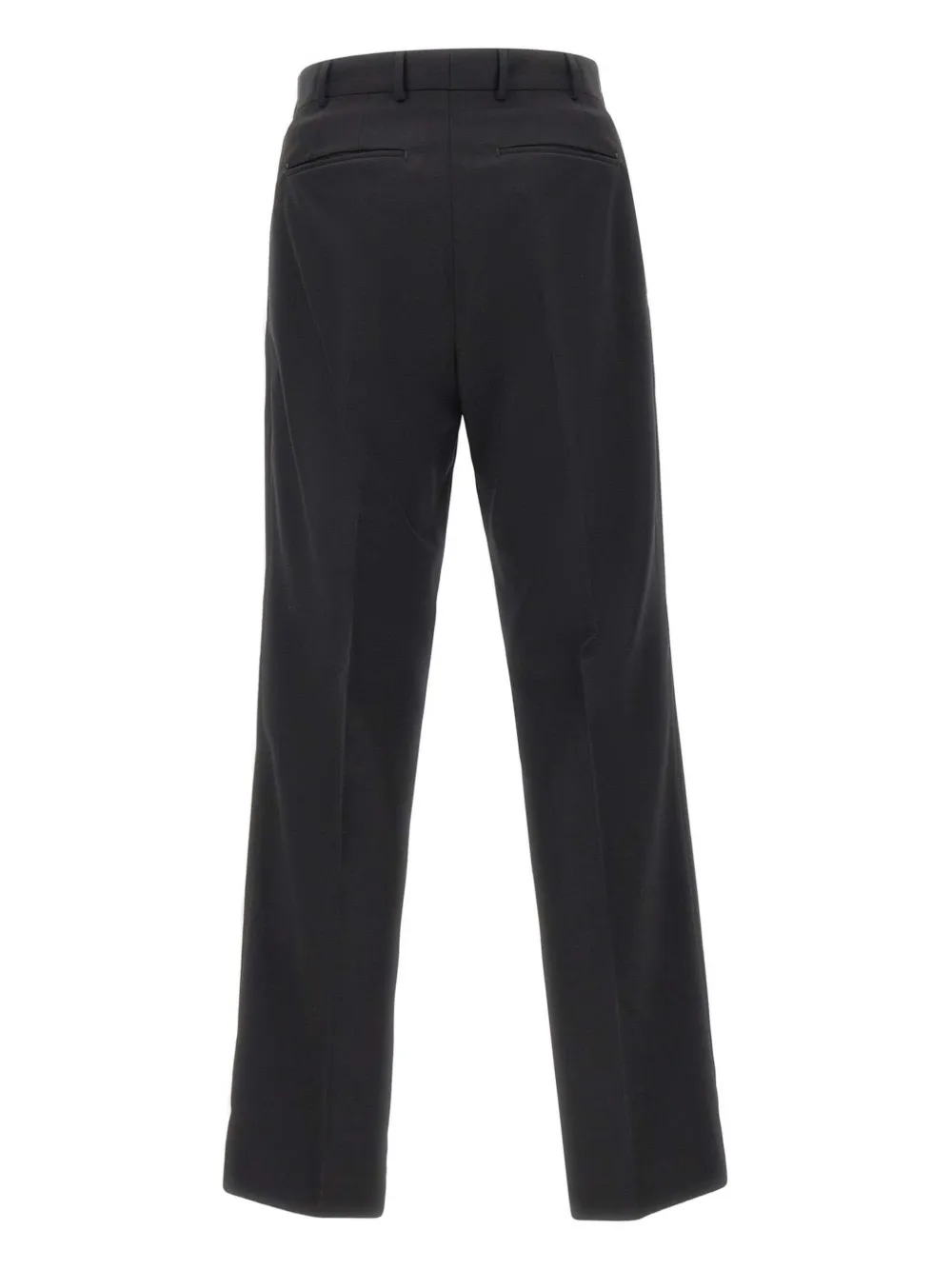 PT Torino single pleat wool trousers - Zwart