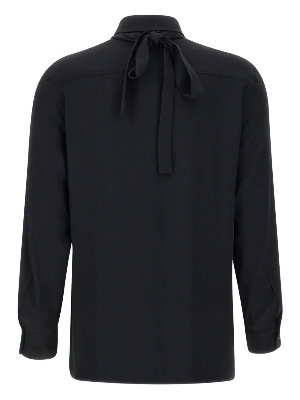 Marella Blouse verfraaid met rozen - Zwart