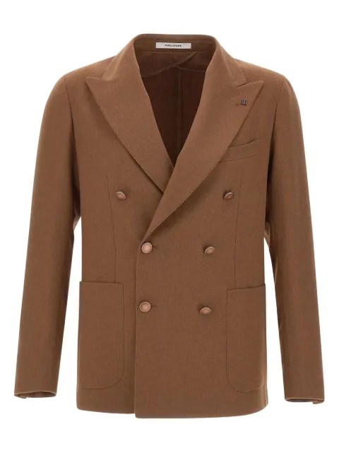 Tagliatore double-breasted patch-pocket jacket