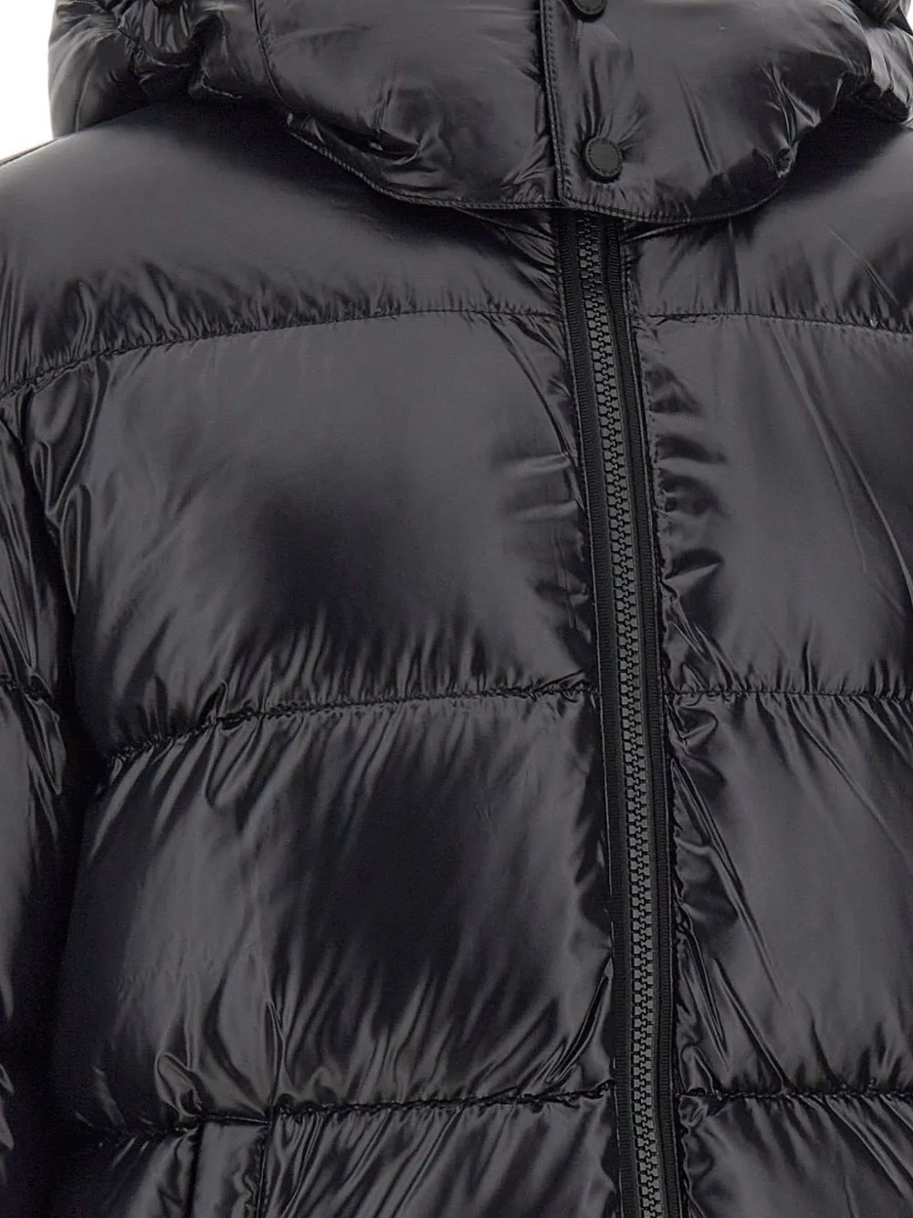 Moose Knuckles removable-hood puffer jacket Zwart