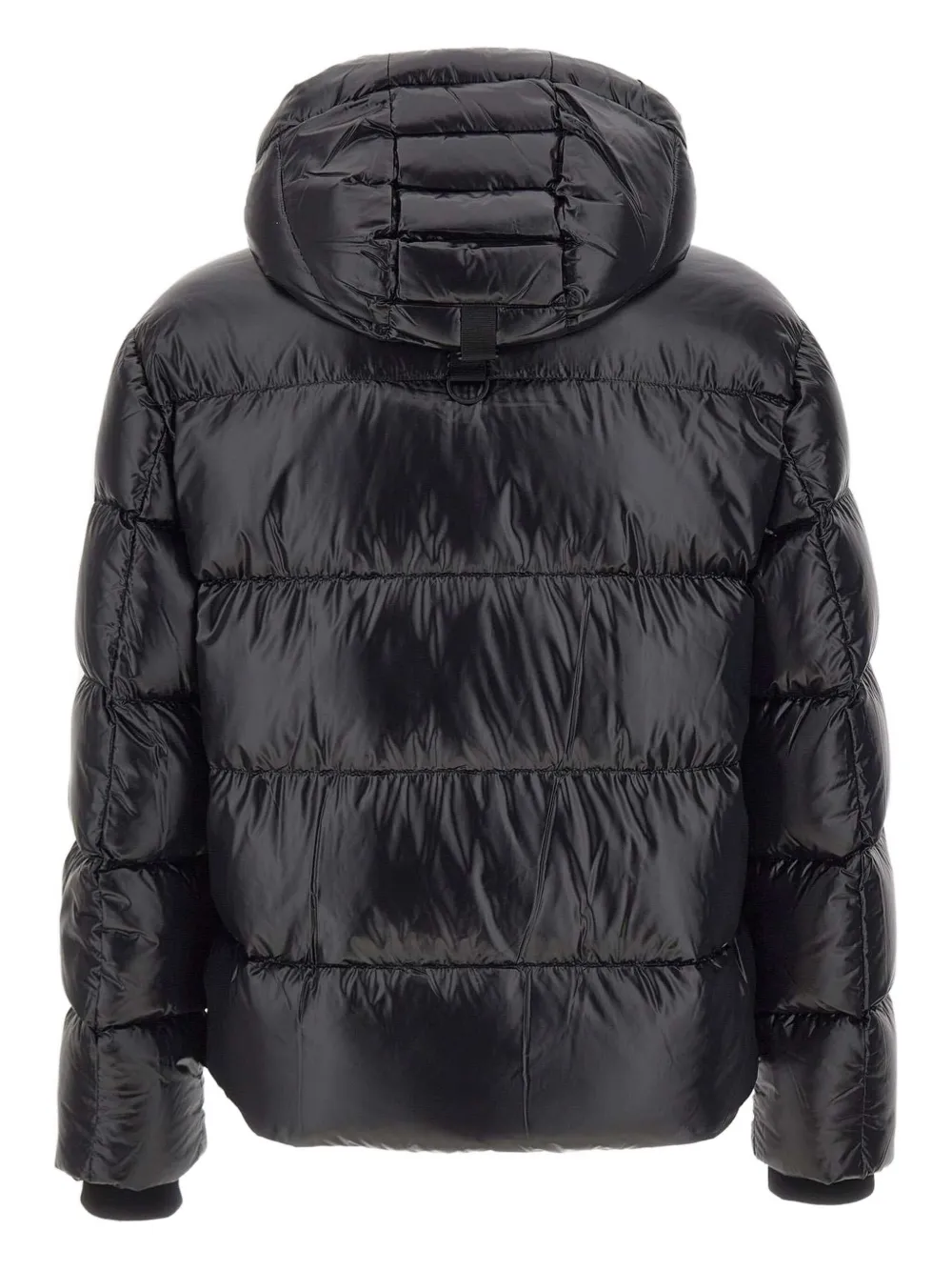Moose Knuckles removable-hood puffer jacket Zwart