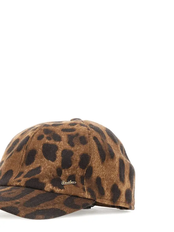 Borsalino レオパード キャップ | ブラウン | FARFETCH JP