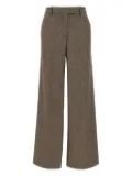 kaos check-pattern trousers - Brown