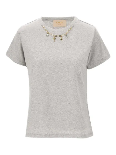 kaos removable-necklace-detail T-shirt
