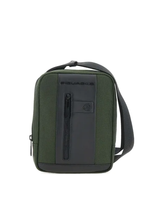 PIQUADRO leather-trimmed messenger bag