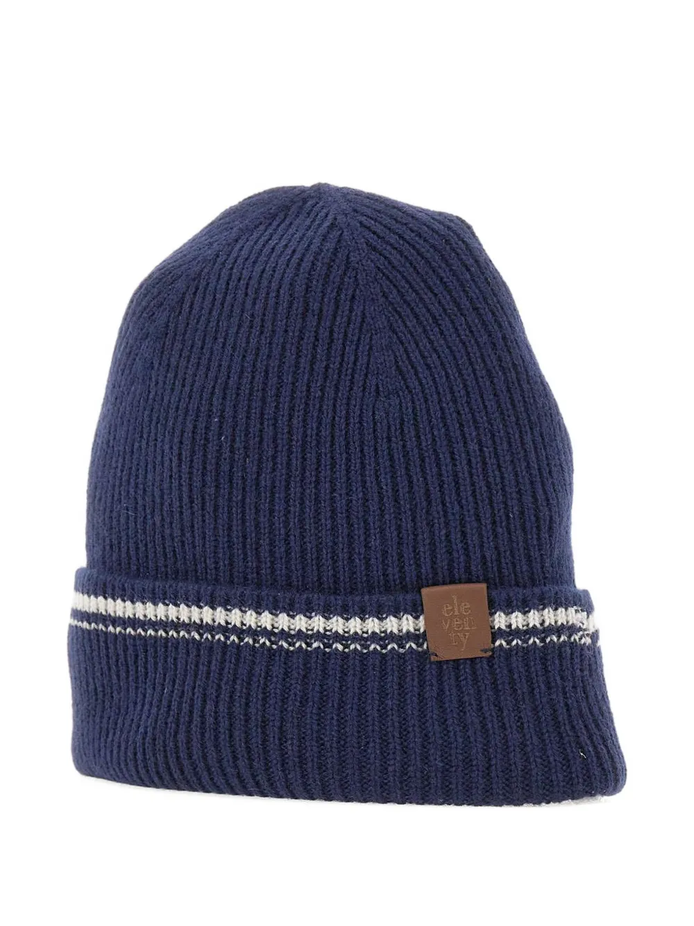 Eleventy ribbed cashmere beanie Blauw