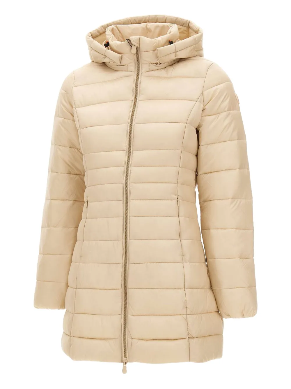 Save The Duck hooded quilted jacket Beige