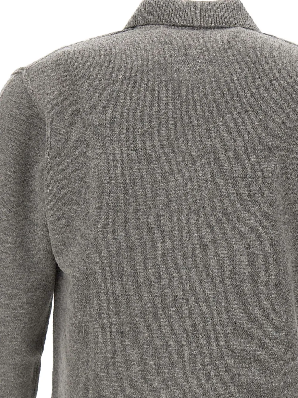 Paolo Pecora geometric-pattern polo-neck sweater Grijs