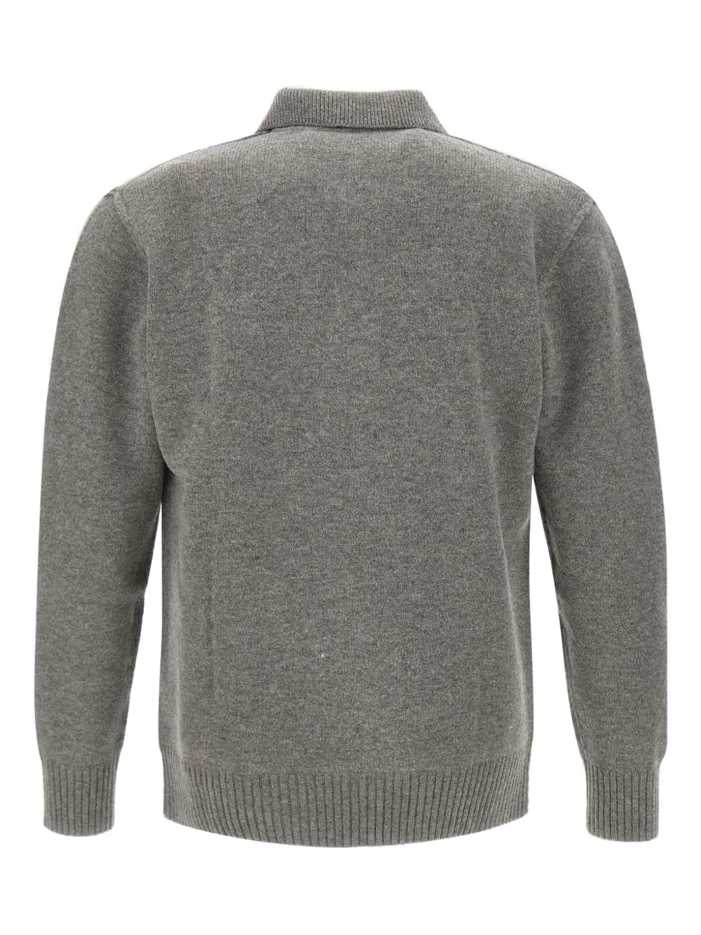 Paolo Pecora geometric-pattern polo-neck sweater - Grijs