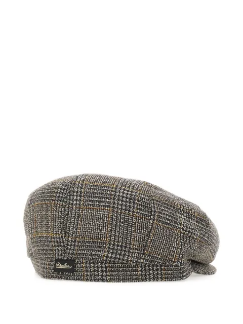 Borsalino houndstooth wool beret