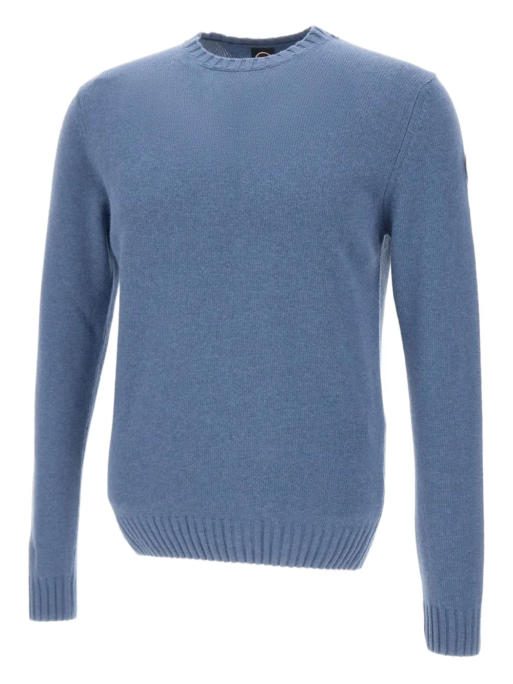Colmar logo-patch crew-neck sweater Blauw