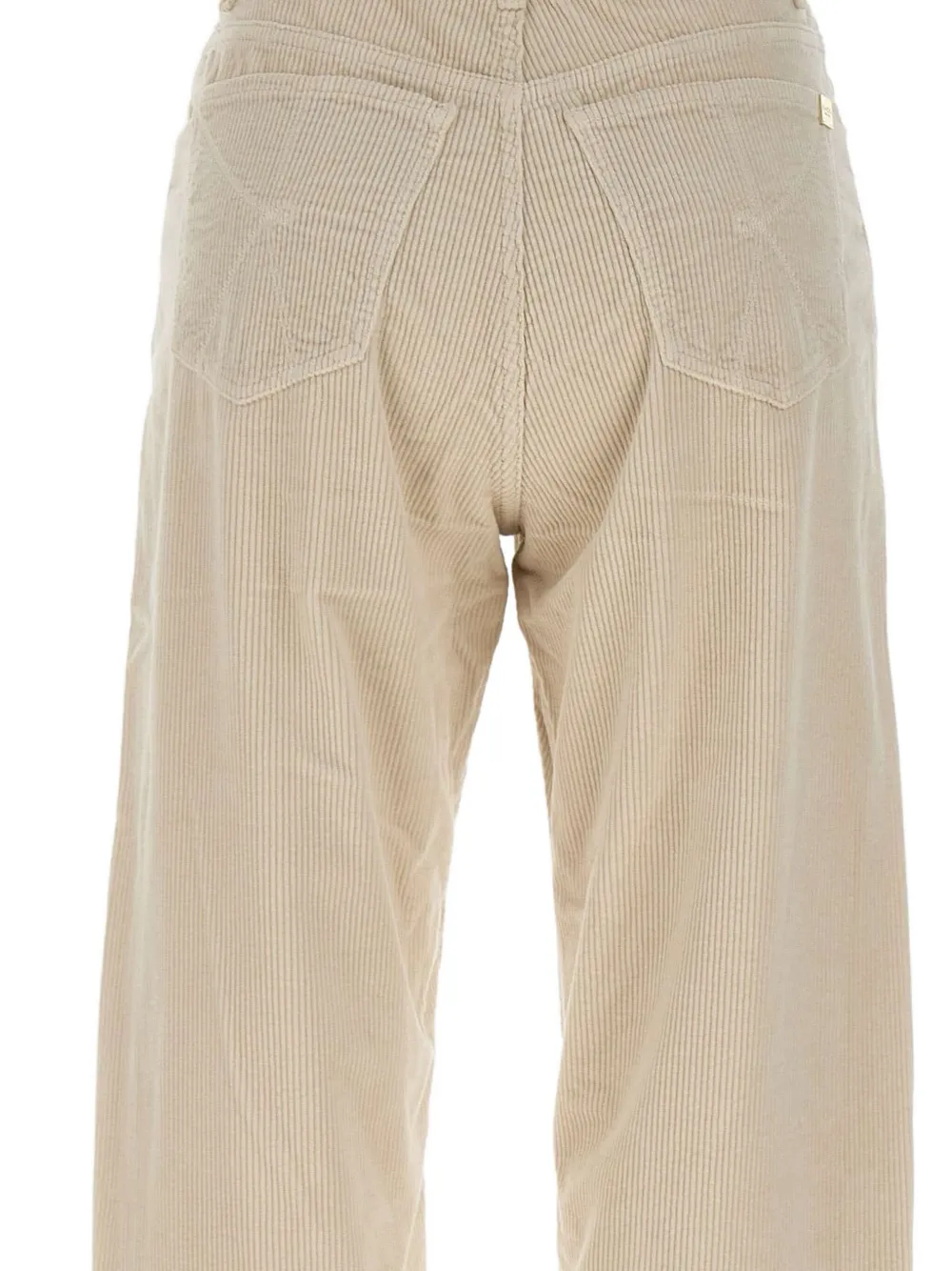 kaos Ribfluwelen broek met knoopsluiting Beige